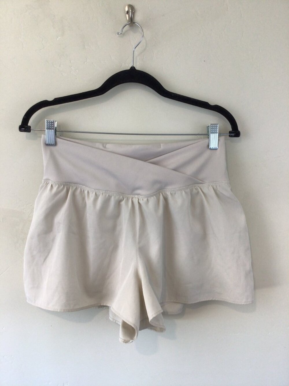 Better Together Tan Elastic Waist Athletic Lined Shorts